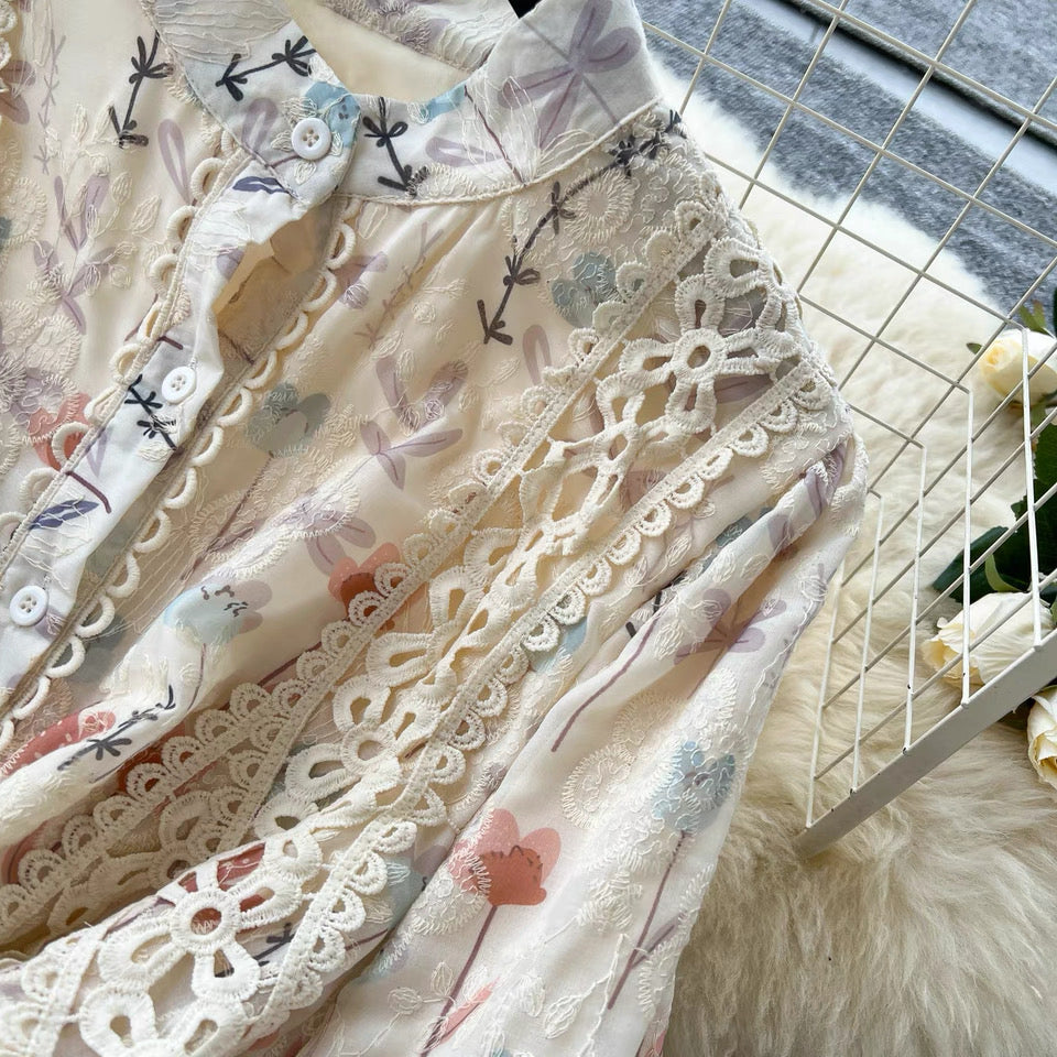 Floral Embroidery Dress
