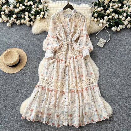 Floral Embroidery Dress