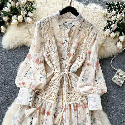 Floral Embroidery Dress
