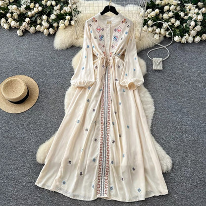Retro Embroidery Dress