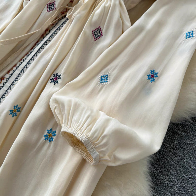 Retro Embroidery Dress