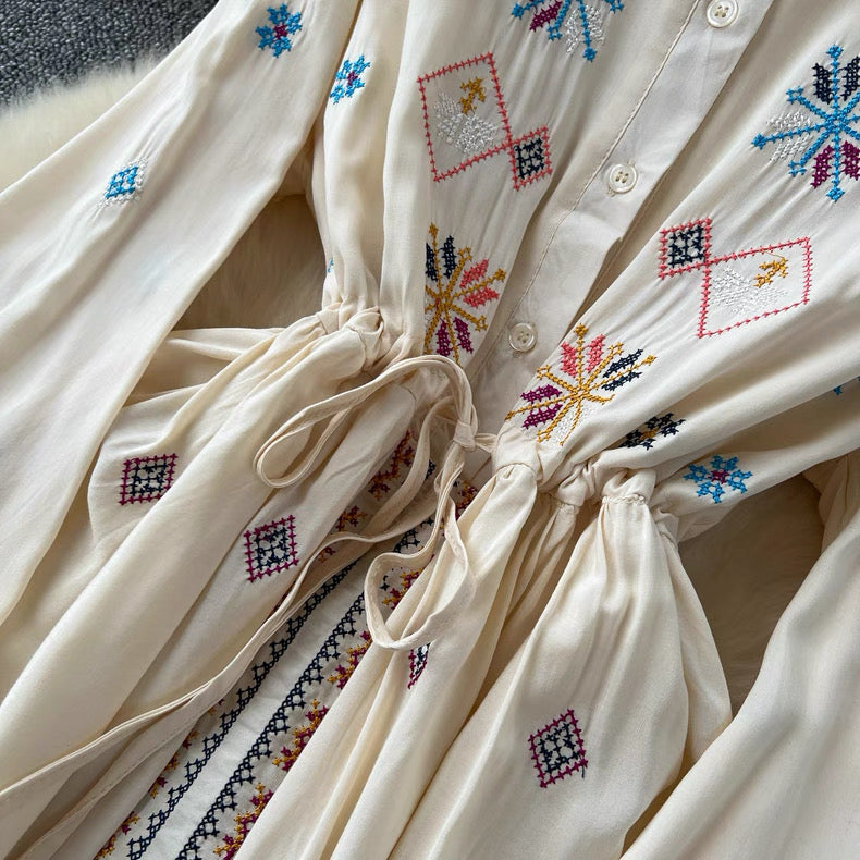 Retro Embroidery Dress