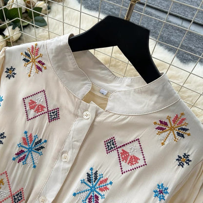 Retro Embroidery Dress