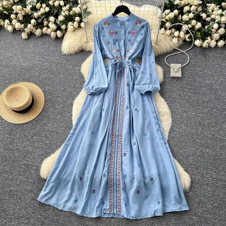 Retro Embroidery Dress
