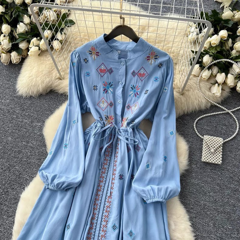 Retro Embroidery Dress