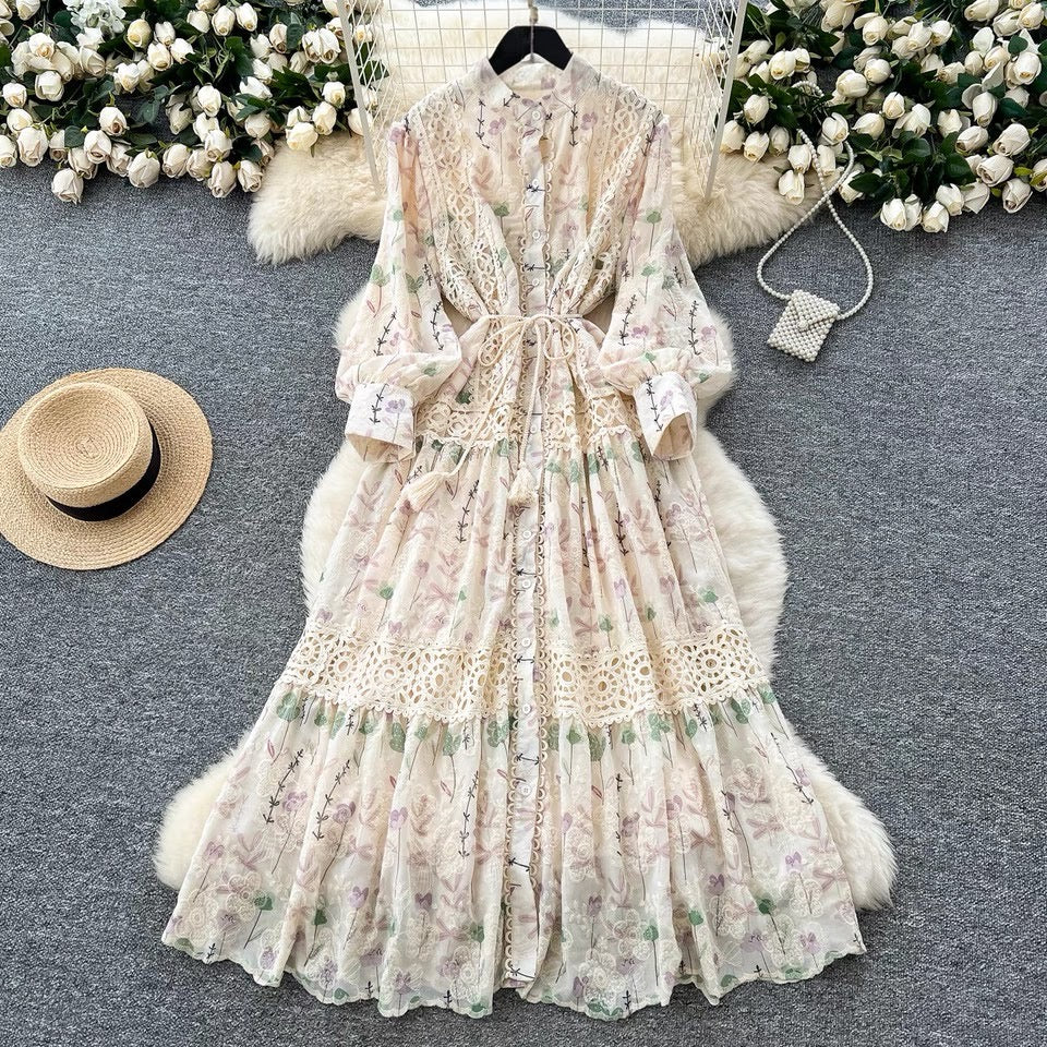 Floral Embroidery Dress