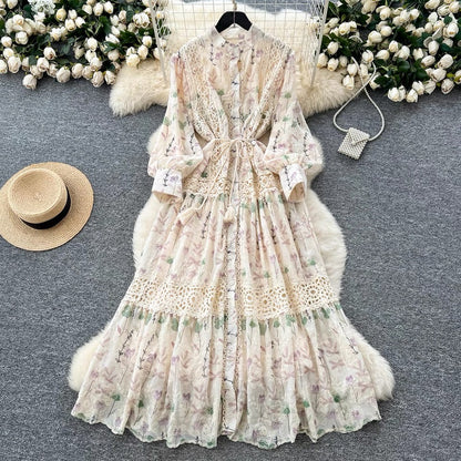 Floral Embroidery Dress