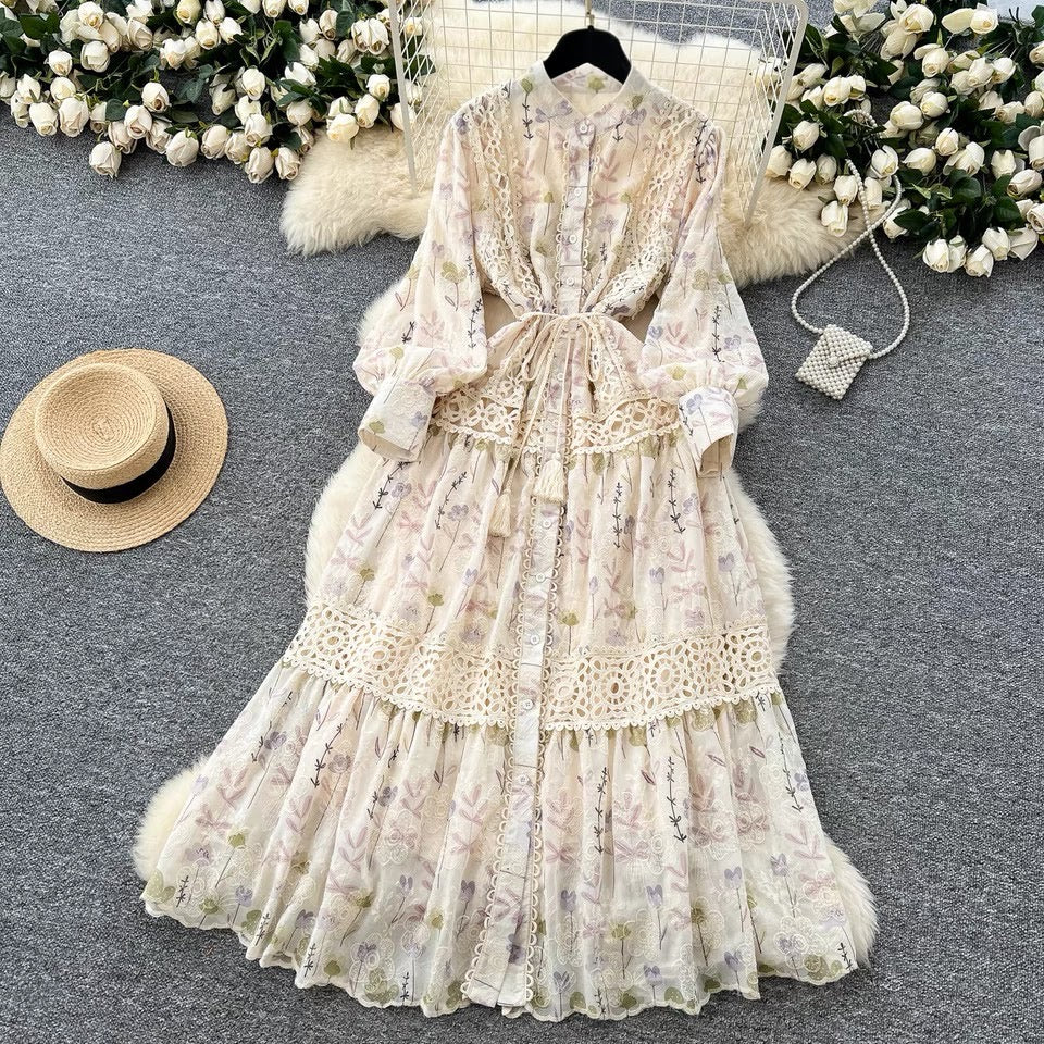 Floral Embroidery Dress