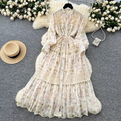 Floral Embroidery Dress